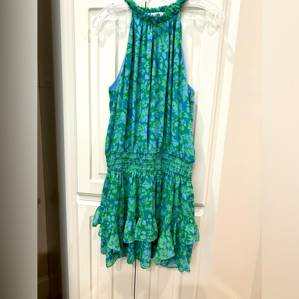 Ramy Brook Tired Smocked Dress Large